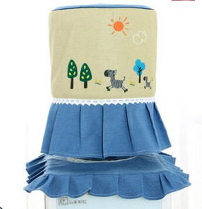 Vysokokvalitný módny 3D+tlač s motívom zvierat, stromov a kvetov, vidieckych látkových umeleckých diel, dávkovač vody, kryt na vedro, bez zmršťovania a vyblednutia.