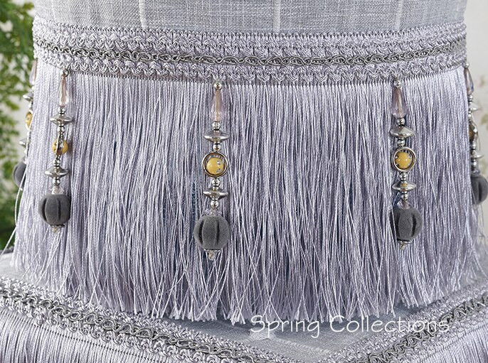 1 sada/veľa 28*40cm kryt na prach, módny mäkký bavlnený a ľanový kryt so strapcovou čipkou, umelecký dávkovač vody, kryt na prach, vedro