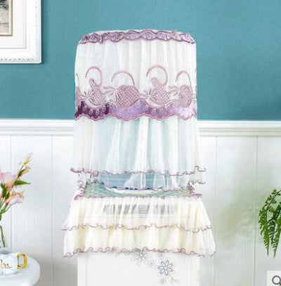 Δαντελένιο κάλυμμα διανομέα νερού γενικής χρήσης Κορεάτικο κάλυμμα κάδου με βαρέλι, ανθεκτικό στη σκόνη, διακοσμητικό κάλυμμα