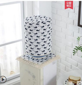 Kryt na fontánku na pitnú vodu z bavlny a ľanu, prachový kryt, pastorálny štýl, 2-dielny moderný minimalistický kryt na vedro