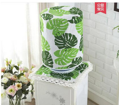 Kryt na fontánku na pitnú vodu z bavlny a ľanu, prachový kryt, pastorálny štýl, 2-dielny moderný minimalistický kryt na vedro