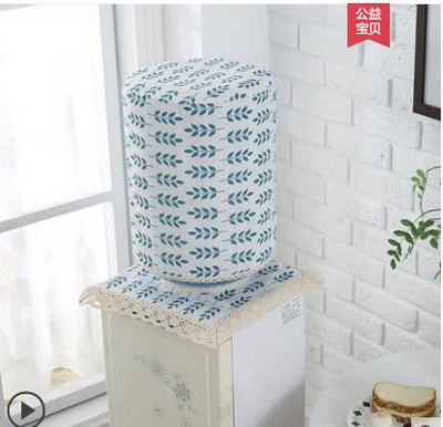 Kryt na fontánku na pitnú vodu z bavlny a ľanu, prachový kryt, pastorálny štýl, 2-dielny moderný minimalistický kryt na vedro