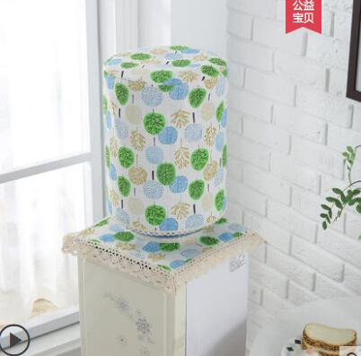 Kryt na fontánku na pitnú vodu z bavlny a ľanu, prachový kryt, pastorálny štýl, 2-dielny moderný minimalistický kryt na vedro