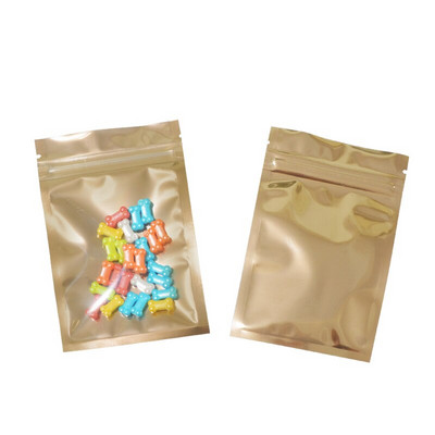 100 de bucăți colorate și transparente cu fermoar, pungi pentru depozitarea alimentelor, pungi rezistente la umiditate, pungi cu fermoar Keep Aroma