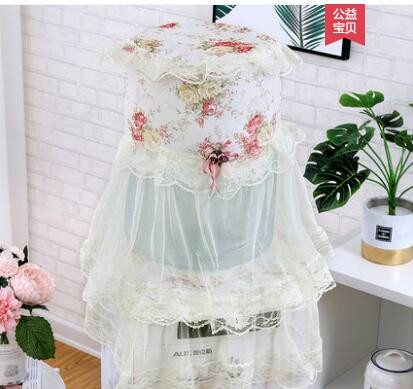 Κάλυμμα σιντριβανιού ύφασμα δαντέλα κήπου καθιστικού κάλυμμα σιντριβανιού κάλυμμα κάδου σετ 2 τεμαχίων