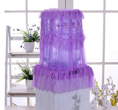 Το νέο κάλυμμα νερού δύο τεμαχίων κάλυμμα σκόνης οικιακού σαλονιού Κορεατικού ευρωπαϊκού στυλ ύφασμα δαντέλας κάθετο βαρέλι κόκκινο