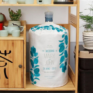 Bavlnené ľanové potlačené plátno, umelecké kryty na pitie, fontány, sudy, dávkovač vody, prachový ochranný kryt pre domácnosť