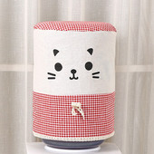 Nábytok z bavlny a ľanu, prachový kryt na pitnú fontánu, opakovane použiteľný, chránič pitnej fontány pre domácnosť, dekorácia kancelárskeho vedra