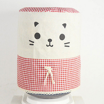 Nábytok z bavlny a ľanu, prachový kryt na pitnú fontánu, opakovane použiteľný, chránič pitnej fontány pre domácnosť, dekorácia kancelárskeho vedra