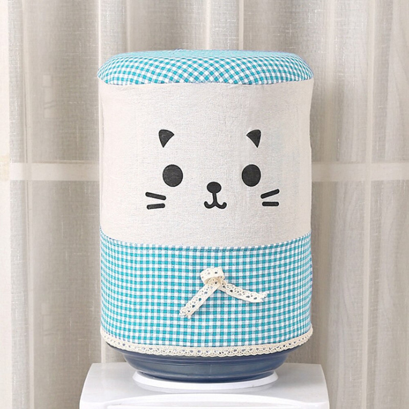 Nábytok z bavlny a ľanu, prachový kryt na pitnú fontánu, opakovane použiteľný, chránič pitnej fontány pre domácnosť, dekorácia kancelárskeho vedra