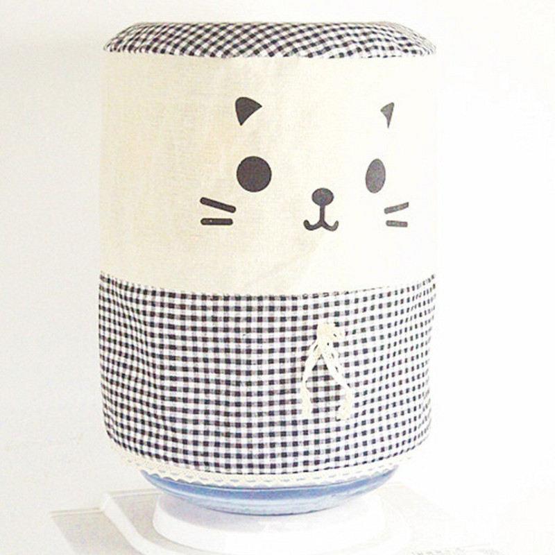 Nábytok z bavlny a ľanu, prachový kryt na pitnú fontánu, opakovane použiteľný, chránič pitnej fontány pre domácnosť, dekorácia kancelárskeho vedra