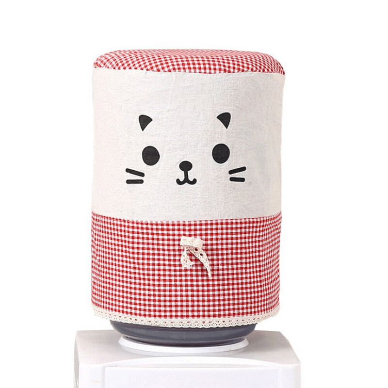 Nábytok z bavlny a ľanu, prachový kryt na pitnú fontánu, opakovane použiteľný, chránič pitnej fontány pre domácnosť, dekorácia kancelárskeho vedra