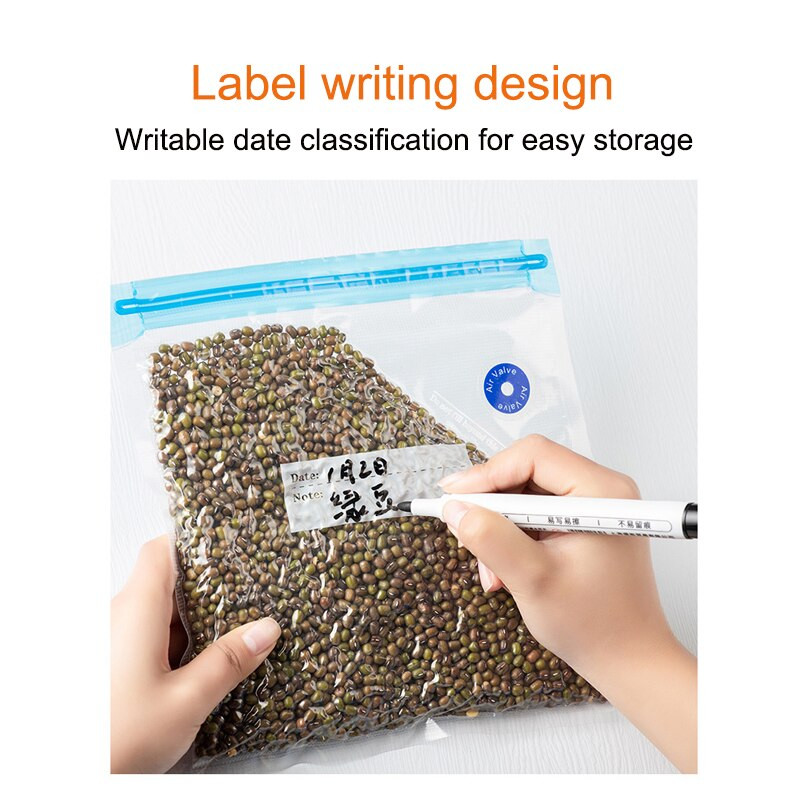 17/20 ks vákuové vrecko na uzatváranie potravín do domácnosti s ručnou pumpičkou, uzatváracou sponou, vákuovým uzatváracím vreckom, opakovane použiteľným vreckom na skladovanie potravín