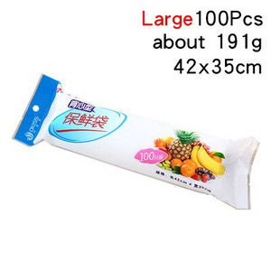 100 buc/rola tip vestă pentru păstrarea alimentelor în stare proaspătă sac de depozitare sigilat în vid pungi de economisire a alimentelor pungi de plastic organizare de depozitare în bucătărie