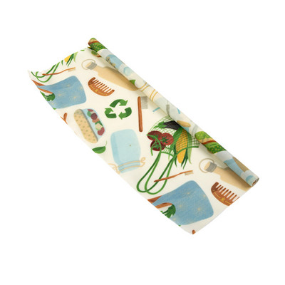 Role tkanine od pčelinjeg voska mogu se slobodno rezati za papir za pakiranje hrane, a ponovno korištena prozirna folija od pčelinjeg voska pomaže u zaštiti voćnih sokova