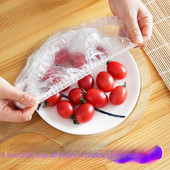 Kryt na uchovávanie čerstvosti, zvyšky jedla, kryt na misku, elastická fólia na ústa, kryt na misku, domácnosť, 100 ks strečovej fólie