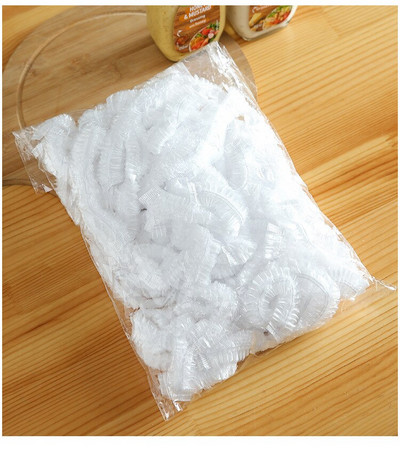 Kryt na uchovávanie čerstvosti, zvyšky jedla, kryt na misku, elastická fólia na ústa, kryt na misku, domácnosť, 100 ks strečovej fólie