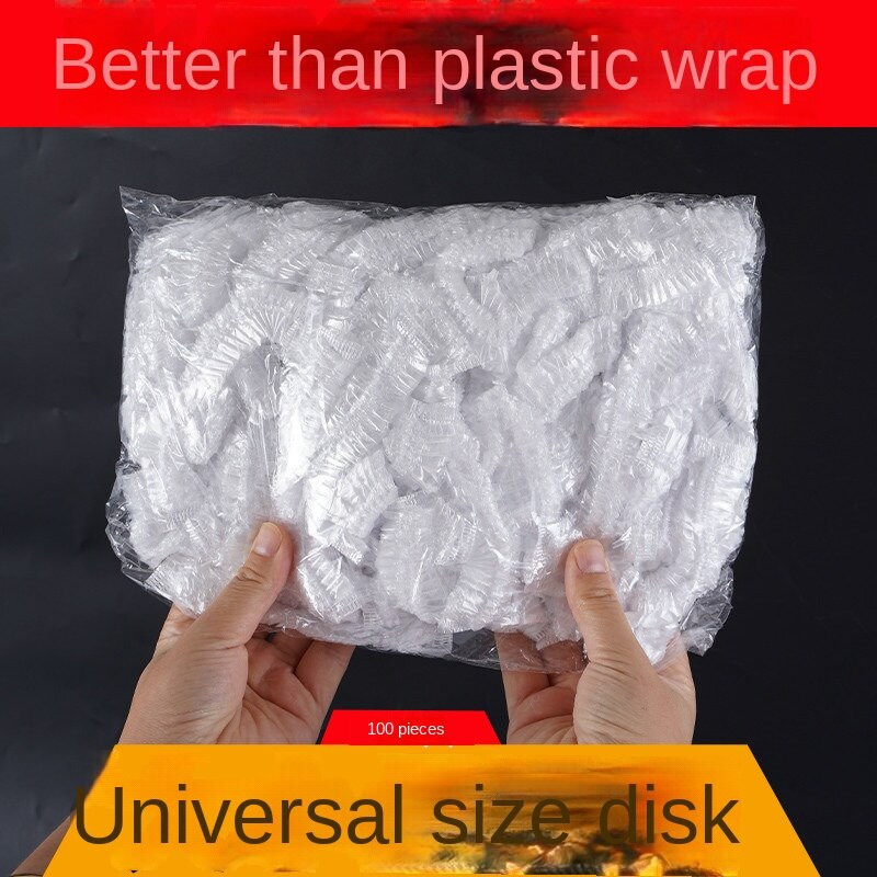 Kryt na uchovávanie čerstvosti, zvyšky jedla, kryt na misku, elastická fólia na ústa, kryt na misku, domácnosť, 100 ks strečovej fólie