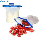 Najnovšie jednokrokové uzamykateľné nepriepustné silikónové vrecko na potraviny, kontajnery na sendviče, tekuté občerstvenie, ovocie, opakovane použiteľné silikónové vrecko na potraviny