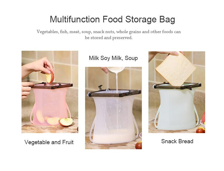 Silikónové vrecká na opakované použitie, uchovávanie čerstvých potravín, vrecko Saran do mikrovlnnej rúry/mrazničky, uzatváranie potravín a sendvičové vrecko
