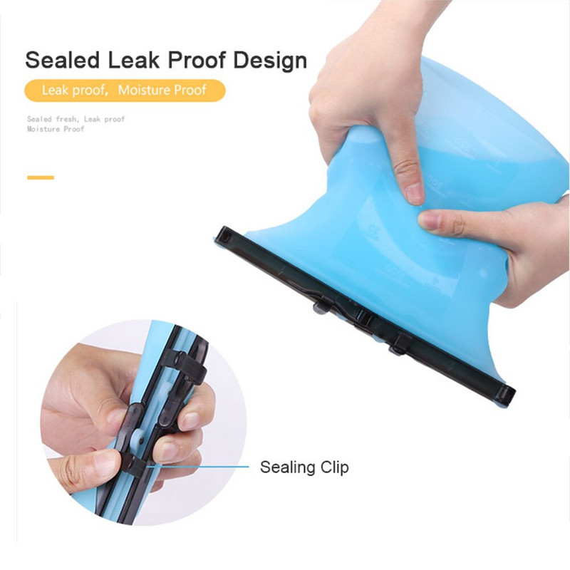 Silikónové vrecká na opakované použitie, uchovávanie čerstvých potravín, vrecko Saran do mikrovlnnej rúry/mrazničky, uzatváranie potravín a sendvičové vrecko