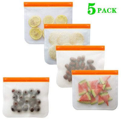 Nové silikónové vrecko na potraviny, opakovane použiteľné silikónové mraziace vrecko, vylepšené nepriepustné vrchné vrecko na uchovávanie čerstvosti, kuchynské ovocie, silikónové vrecko na zips