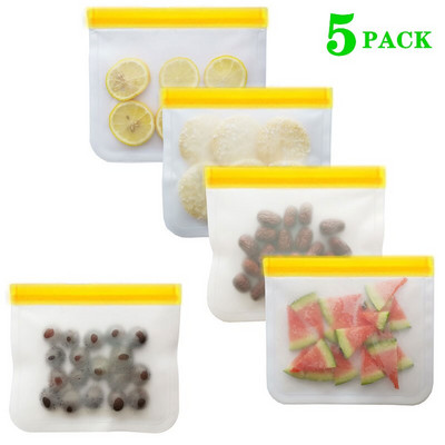 Nové silikónové vrecko na potraviny, opakovane použiteľné silikónové mraziace vrecko, vylepšené nepriepustné vrchné vrecko na uchovávanie čerstvosti, kuchynské ovocie, silikónové vrecko na zips