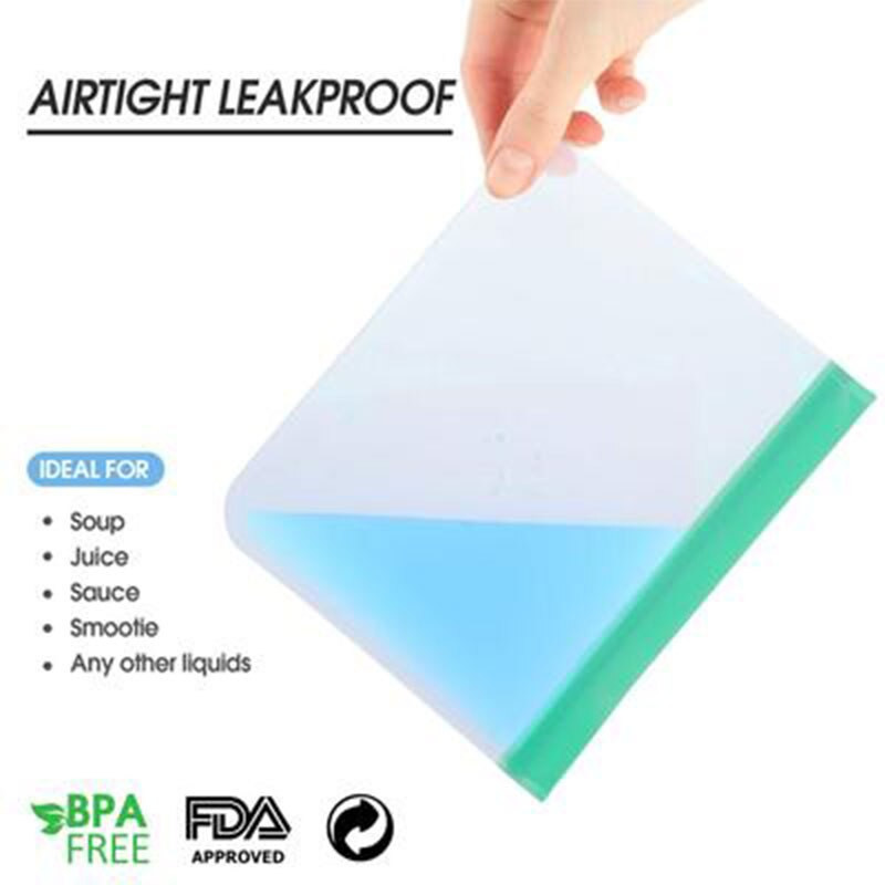 15 bucăți/set de pungi de alimente din silicon PEVA pungă de conservare a alimentelor pungă etanșă pentru fructe și legume, cu fermoar pentru depozitarea alimentelor.
