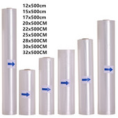 2 rolky vreciek do vákuového balenia na skladovanie potravín a udržiavanie čerstvosti 12/15/17/20/22/25/28/30*500 cm vákuové baliace vrecká 2 rolky