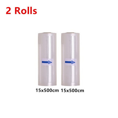2 rolky vreciek do vákuového balenia na skladovanie potravín a udržiavanie čerstvosti 12/15/17/20/22/25/28/30*500 cm vákuové baliace vrecká 2 rolky