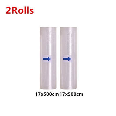 2 rolky vreciek do vákuového balenia na skladovanie potravín a udržiavanie čerstvosti 12/15/17/20/22/25/28/30*500 cm vákuové baliace vrecká 2 rolky
