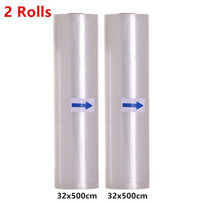 2 rolky vreciek do vákuového balenia na skladovanie potravín a udržiavanie čerstvosti 12/15/17/20/22/25/28/30*500 cm vákuové baliace vrecká 2 rolky
