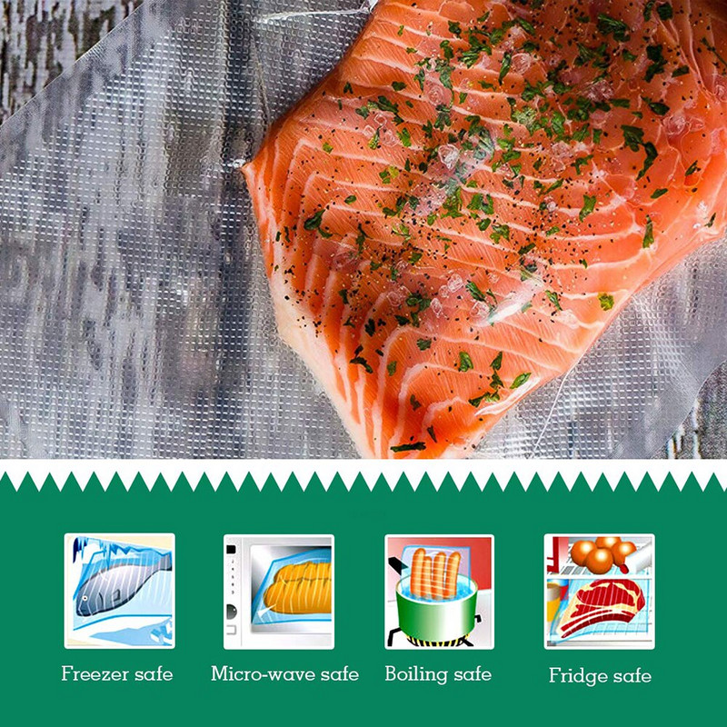 Sous Vide rolovacie vrecká pre vákuové baliace stroje, balenie potravín, vákuové vrecká pre vákuovú uzatvárateľku, dĺžka 300 cm