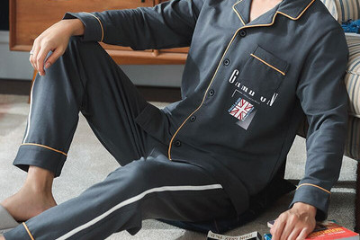 Vyriška dviejų dalių pižama - apačia su viršumi