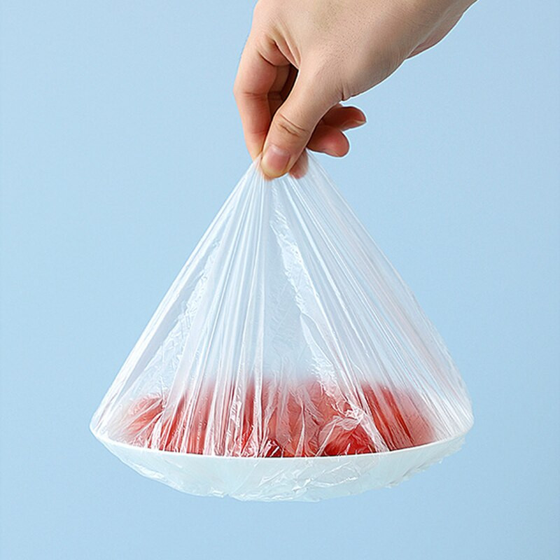 100/200/500 ks Čerstvé uchovávacie vrecká na zvyšky pikniku BBQ Jednorazové obaly na potraviny Plastové fólie Elastické viečka na potraviny do kuchyne