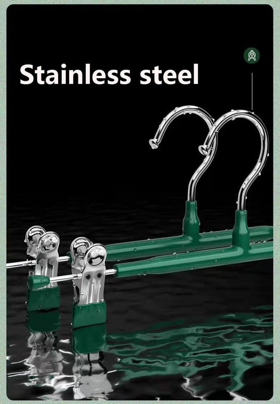 10 vnt. nerūdijančio plieno kelnių kabykla, drabužių kabykla, neslystanti segtukai kelnių pakabos apatinių drabužių laikymo spinta, džiovinimo lentyna