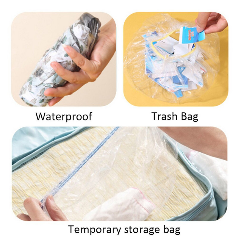 Jednorazové obaly na potraviny, elastické plastové fólie, potravinárske viečka, návleky na topánky, sprchové hlavice, misky, čiapky, vrecko na čerstvé potraviny, prach