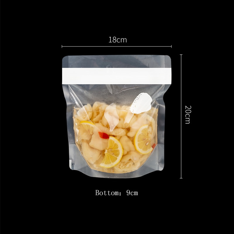 SHIMOYAMA opakovane použiteľné LDPE potravinové vrecko na mrazenie, stojace uzatvárateľné vrecko na zips, nepriepustné nádoby, kuchynské čerstvé obaly, bez BPA