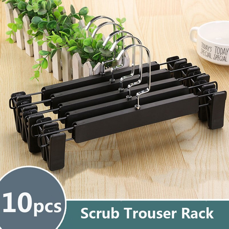 Uus 10 tk Lamedad konksud Püksid Riidepuud Riided Organisaator Teksad Seelikukuivatusrest koos libisemiskindla klambriga Kapp Ruumisäästlik 2022