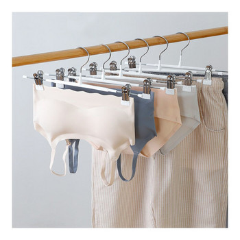 Закачалка за панталони спестява място в гардероба Етажерка за дрехи Поставка за дрехи Рокля за пране Сушилня Детски Бебешки органайзер Външен с щипки