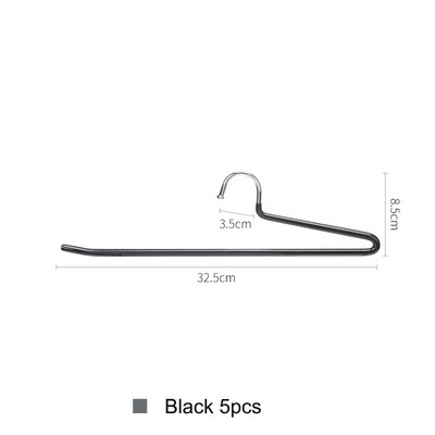 SHIMOYAMA 5/10 vnt Neslystančios kelnių pakabos Daugiafunkcinės kelnių laikymo lentynos Spinta Drabužių Organizatorius Plieninis sijonas kaklaraištis lentyna