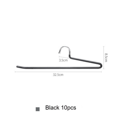 SHIMOYAMA 5/10 vnt Neslystančios kelnių pakabos Daugiafunkcinės kelnių laikymo lentynos Spinta Drabužių Organizatorius Plieninis sijonas kaklaraištis lentyna