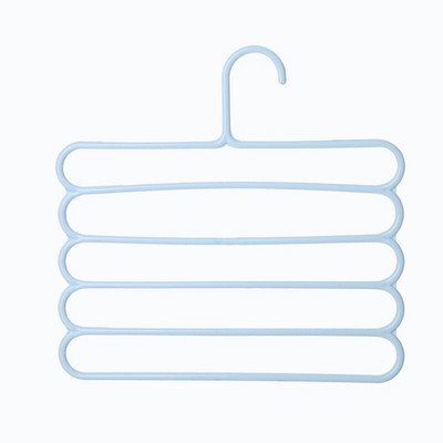 Αντιολισθητική σχάρα παντελονιών 5 στρώσεων Πολυλειτουργική ντουλάπα κρεμαστή ράφι παντελονιών Ράφι κασκόλ, μεταξωτό κασκόλ για γραβάτα