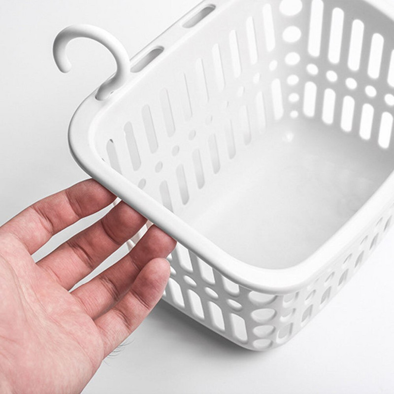 2 τεμάχια Κρεμαστό καλάθι μπάνιου Πολυλειτουργικό ράφι αποθήκευσης Ράφι μπάνιου Τουαλέτες Σαμπουάν Καλλυντικά Οργάνωση