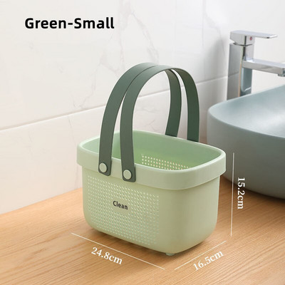 Καλάθι μπάνιου Καλάθι αποθήκευσης με είδη πλυσίματος μπάνιου Φορητό φορητό πλαστικό καλάθι μπάνιου Καλάθι αποθήκευσης σαμπουάν μεγάλης χωρητικότητας