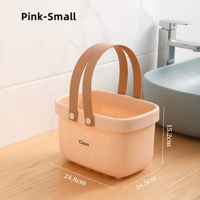 Καλάθι μπάνιου Καλάθι αποθήκευσης με είδη πλυσίματος μπάνιου Φορητό φορητό πλαστικό καλάθι μπάνιου Καλάθι αποθήκευσης σαμπουάν μεγάλης χωρητικότητας