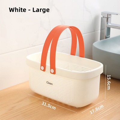 Καλάθι μπάνιου Καλάθι αποθήκευσης με είδη πλυσίματος μπάνιου Φορητό φορητό πλαστικό καλάθι μπάνιου Καλάθι αποθήκευσης σαμπουάν μεγάλης χωρητικότητας