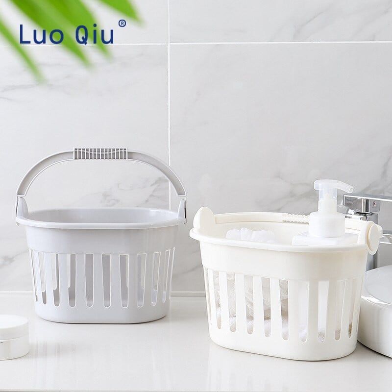 Plastikinis buitinis daugiafunkcis priėmimo krepšelis paprastas rankinis vonios kambarys, tuščiaviduris priėmimo krepšys