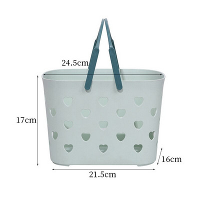 Prenosný dutý kúpeľňový košík, módny sprchový gél, šampón, čistiaci prostriedok na tvár, úložný košík, plastová krabica, nákupný košík