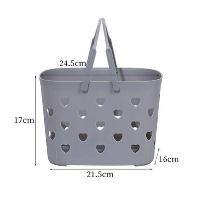 Prenosný dutý kúpeľňový košík, módny sprchový gél, šampón, čistiaci prostriedok na tvár, úložný košík, plastová krabica, nákupný košík